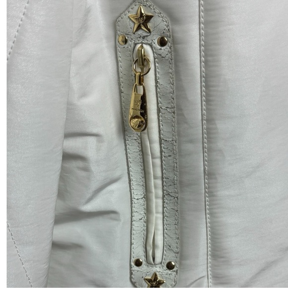 Piero Guidi Magic Circus Italian Designer White Quilted Winter Jacket Size L - Picture 14 of 16